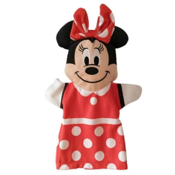 Melissa & Doug Minnie Mouse Puppet Hand Baby Kids Theatre Red White Polka Dot - Picture 11 of 15